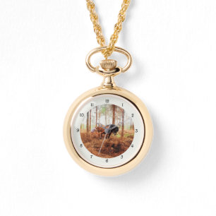 Gentle Giant - Draft Horse Hauling Logs in Forest Armbandsur