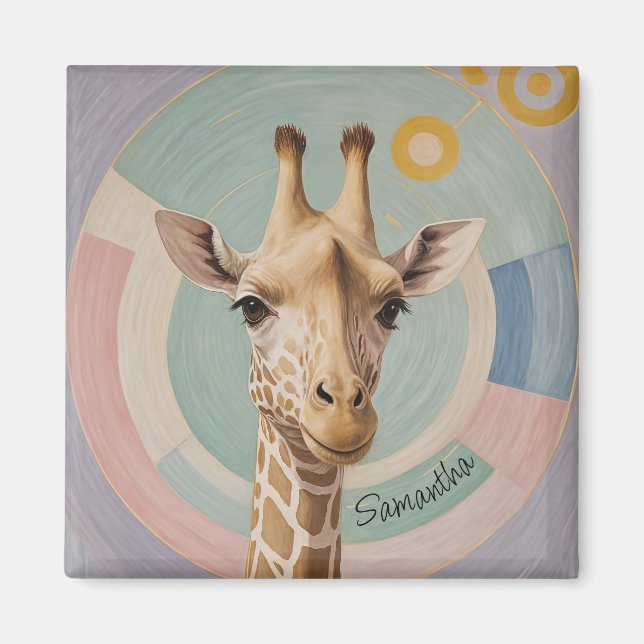 Gentle Giant: Pastel Giraffe Magnet (Framsidan)