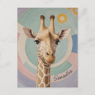Gentle Giant: Pastel Giraffe Vykort