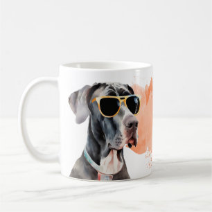 Gentle Giant Watercolor Great dane Mugg