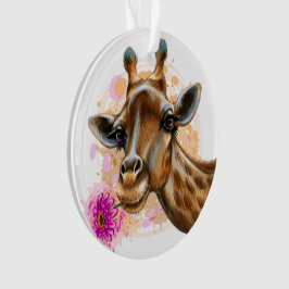 Gentle Giraffe Acrylic Ornament