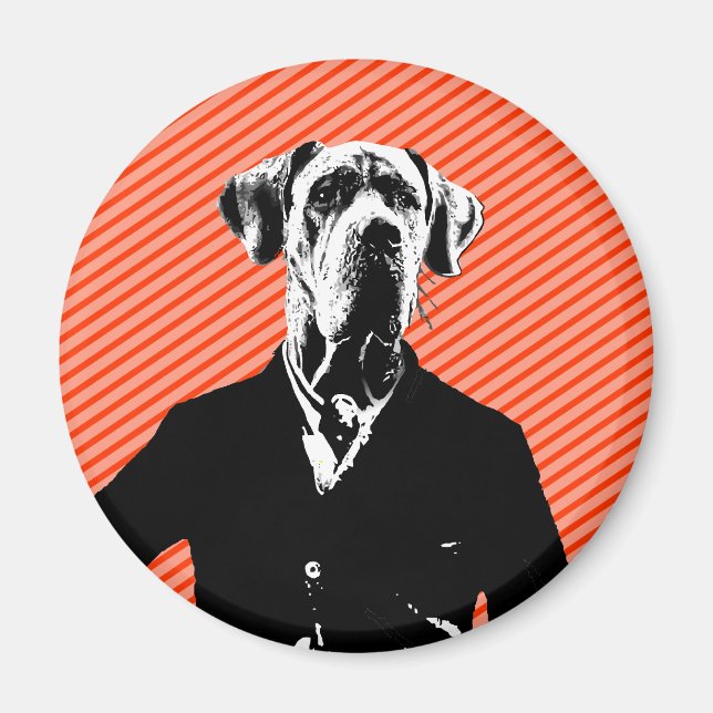 Gentle Great dane Magnet (Framsidan)