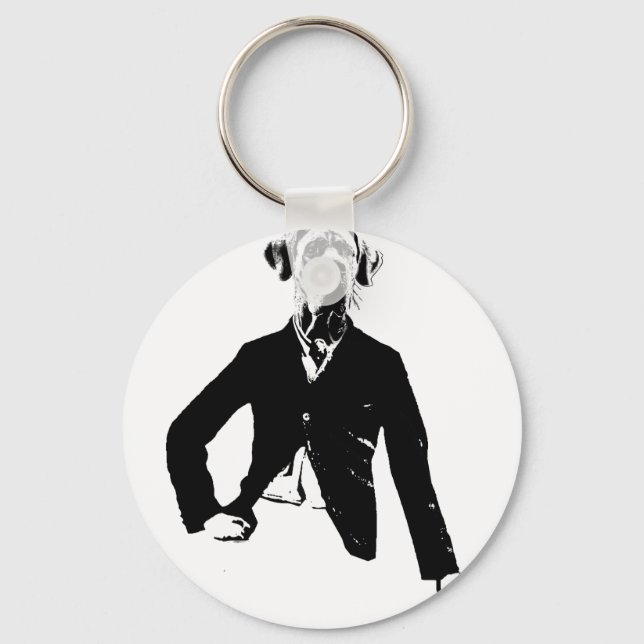 Gentle Great Dane Nyckelring (Framsida)