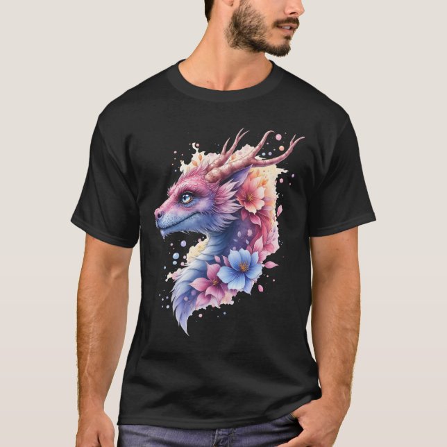 Gentle Guardian Dragon.  T Shirt (Framsida)