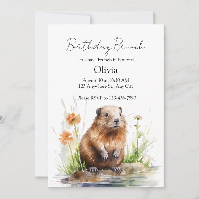 Gentle Guardian of the Meadow Inbjudningar (Framsida)