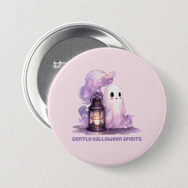 Gentle Halloween Spirits Knapp (Framsida & baksida)
