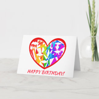 Gentle Heart Birthday Card Inbjudan