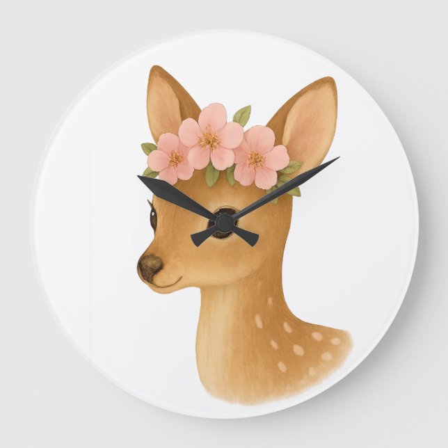 Gentle Hjort Magic Stor Klocka (Framsida)