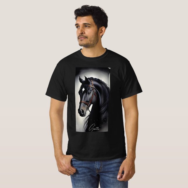 Gentle Horse Unisex T-Shirt (Hel framsida)