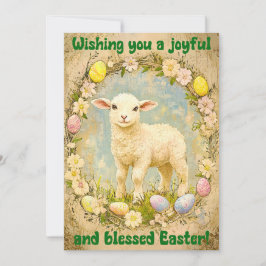 Gentle Joy – Easter Lamb Wishes Kort