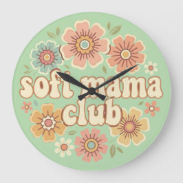 Gentle Mama Coquette Guld Båg Floral Design Stor Klocka