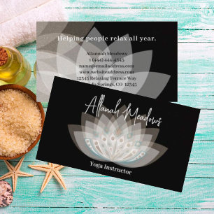 Gentle Mandala Lotus Flower Affärskort Visitkort