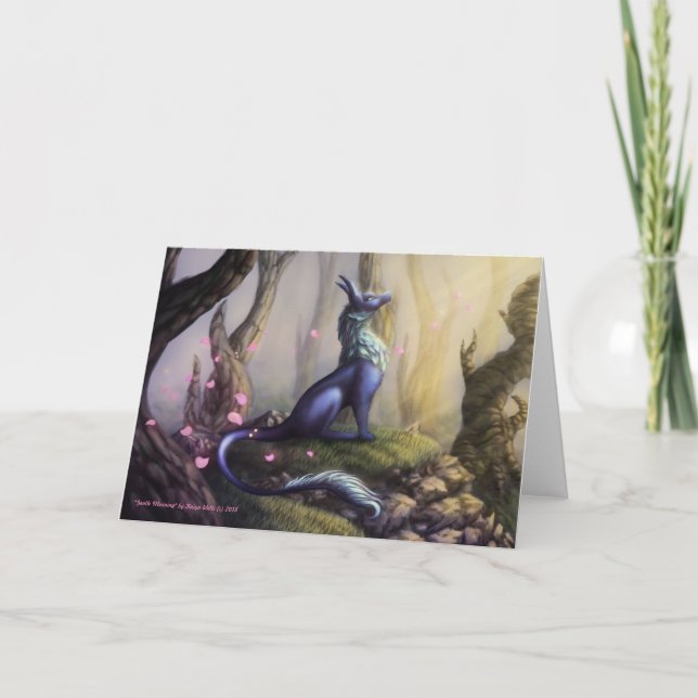 "Gentle Morgon" av Kaiya Wells - tomt kort (Framsida)