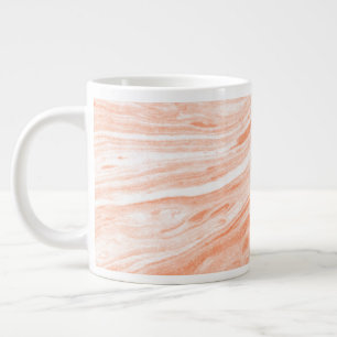 Gentle Orange Marble Stone Jumbo Mugg