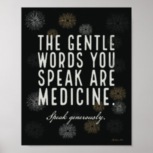 Gentle Ord är medicin - Poster