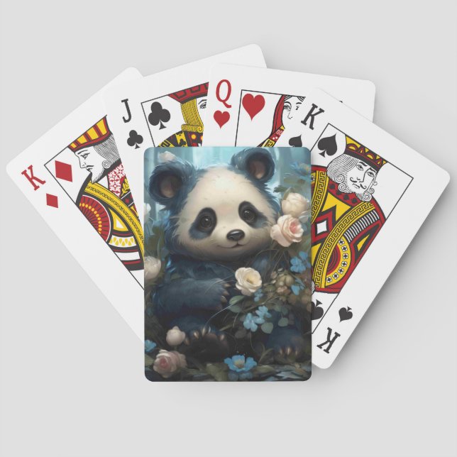 Gentle Panda Bear bland Jungle Ro Casinokort (Baksidan)