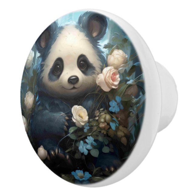 Gentle Panda Bear bland Jungle Ro Knopp (Höger)