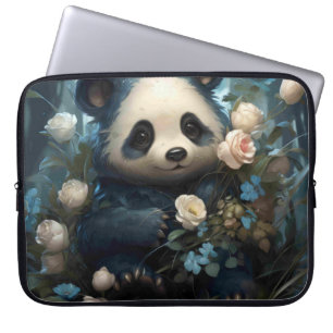 Gentle Panda Bear bland Jungle Ro Laptop Fodral