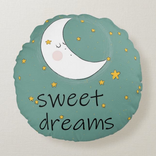 GENTLE PILLOW SWEET DREAMS RUND KUDDE (Framsidan)