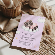 Gentle Raccoon Animal Baby Shower