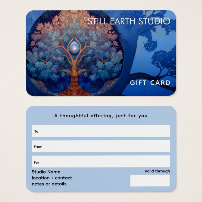 Gentle Radiance | Tree of Life Visitkort (Framsida & baksida)