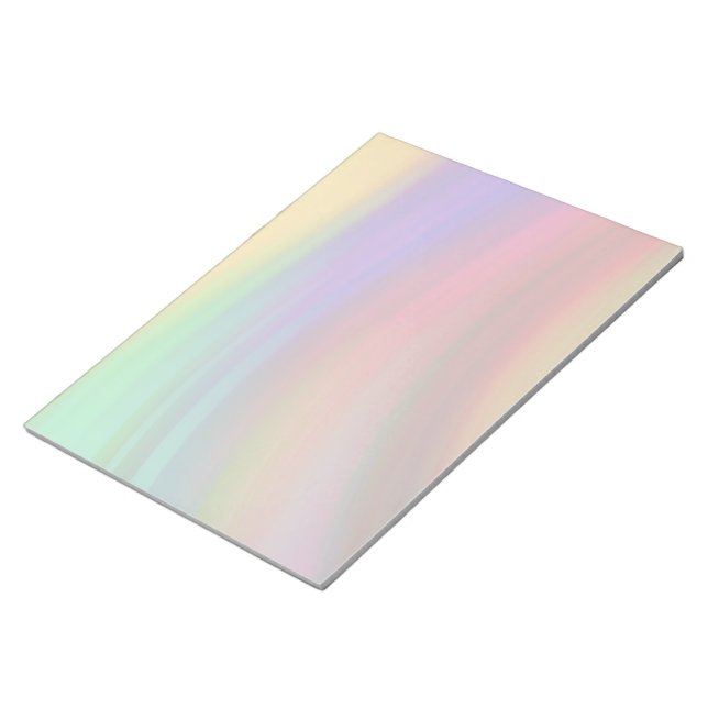 Gentle Rainbow Vinkarare Abstrakt Anteckningsblock (Vinklad)