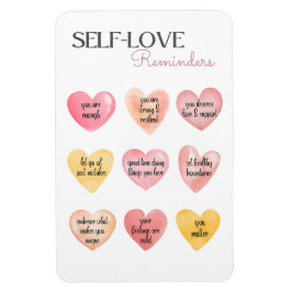 Gentle Reminders för självgod psykisk hälsa i Kärl Magnet