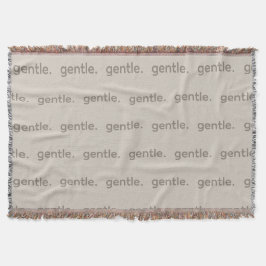 Gentle Repeated Word Pattern Cozy, Calm & Soft Filt
