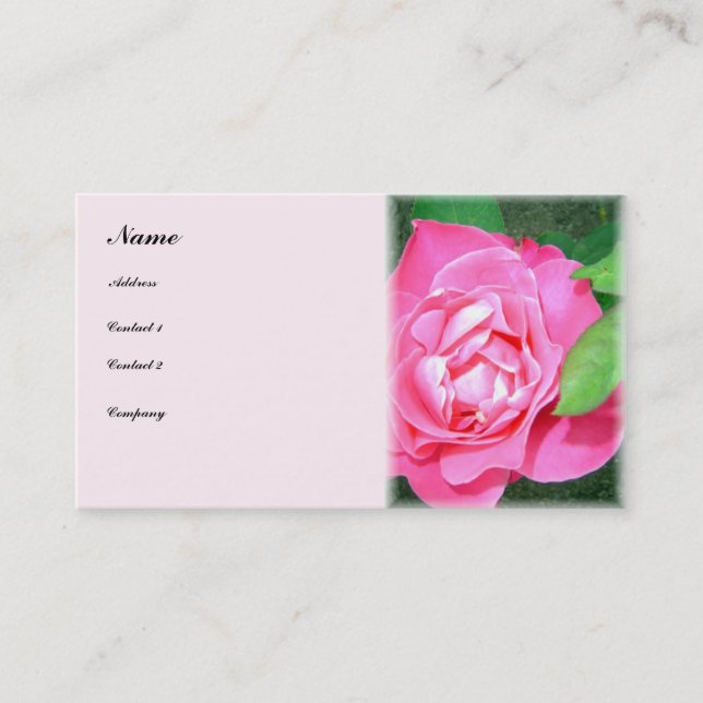 Gentle Rose - visitkort (Framsida)
