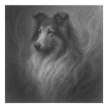 Gentle Soul — Collie Porträtt av GeoWild Designs