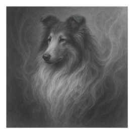 Gentle Soul — Collie Porträtt av GeoWild Designs Fototryck