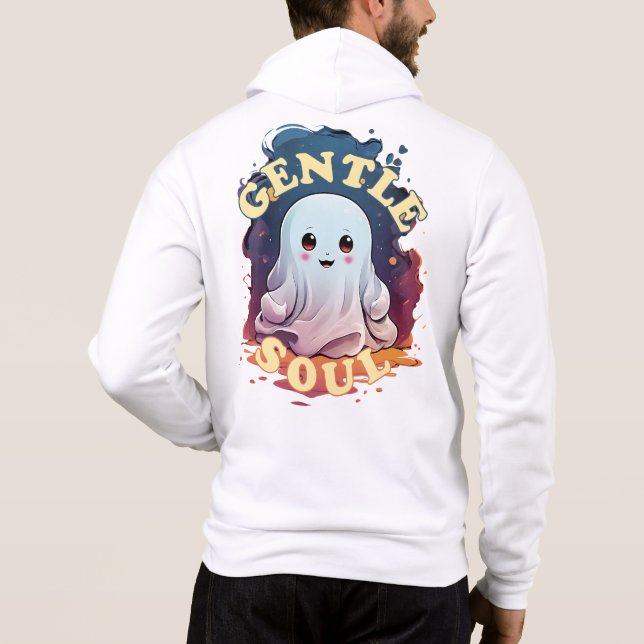 Gentle Soul Kawaii Ghost T Shirt (Baksida)