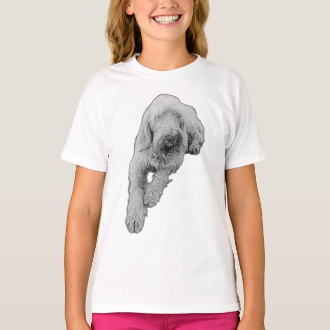 Gentle Spinone Spirit T Shirt (Framsida)