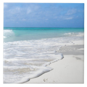 Gentle Surfa White Sand Beach Kakelplatta