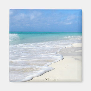 Gentle Surfa White Sand Beach Magnet