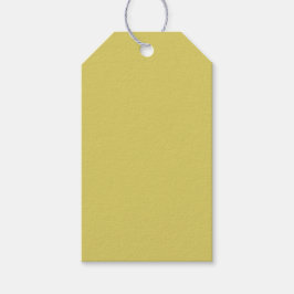 Gentle Warm Yellow Gift Tags Presentetikett