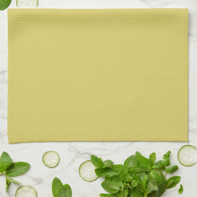 Gentle Warm Yellow Kitchen Towel Kökshandduk (Vikta)