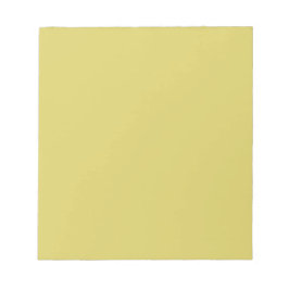 Gentle Warm Yellow - Minimalist Notepad Anteckningsblock