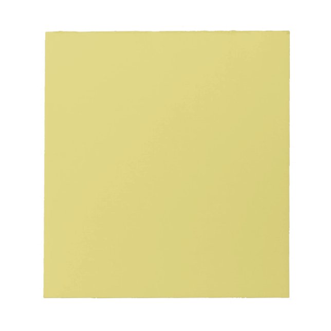 Gentle Warm Yellow - Minimalist Notepad Anteckningsblock (Framsida)