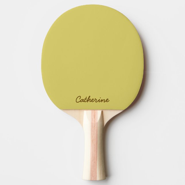 Gentle Warm Yellow Ping Pong Paddle Pingisracket (Framsidan)