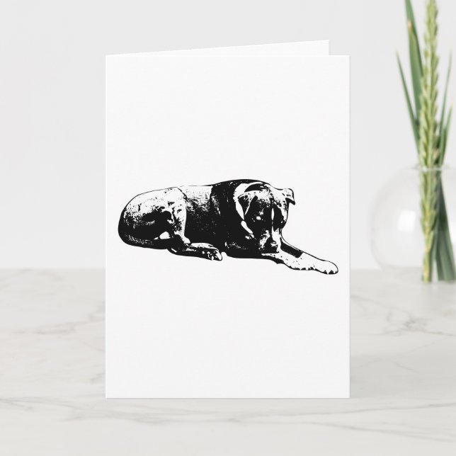Gentle Watch-Hund Card Kort (Framsida)