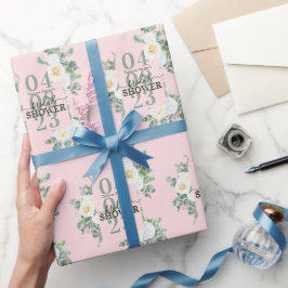 Gentle White Watercolor Ro Eucalyptus Rosa Presentpapper