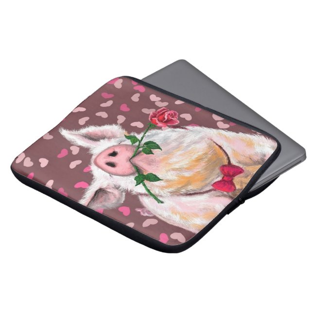 gentleman an Gris - Romantic - Funny Laptop Fodral (Framsida topp)