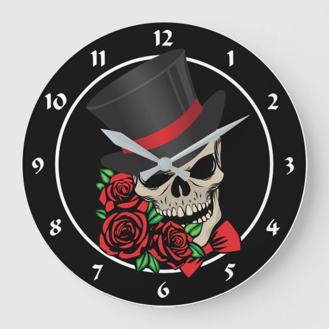 gentleman an Skull Stor Klocka (Framsida)