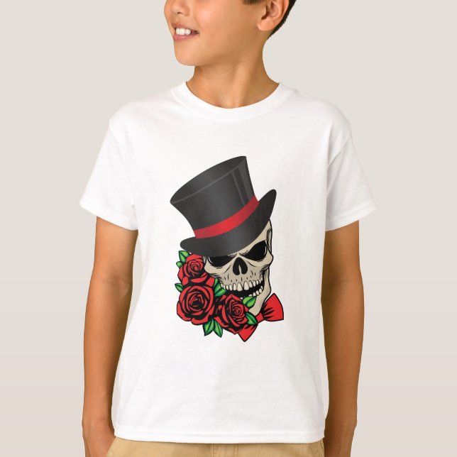 gentleman an Skull T-shirt (Framsida)