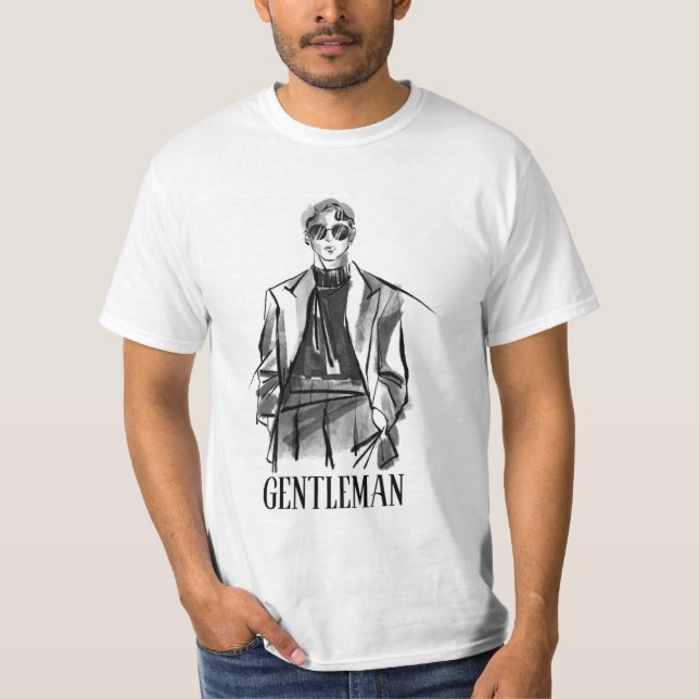 GENTLEMAN ATTITUDE SAVAGE MANAR BEWHITE TSHIRT T SHIRT (Framsida)