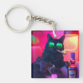 gentleman Cat Drinking Whiskey | Funny Pub