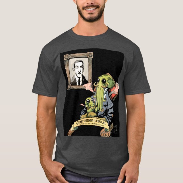 Gentleman Cthulhu år 1 - T-tröja Tee Shirt (Framsida)