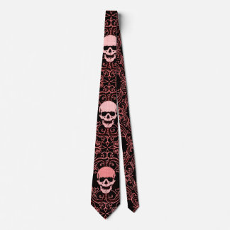 Gentlemän för döskallar för Wraithe vintage röda Slips