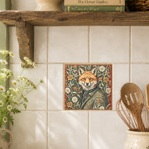 Gentleman Fox i aftonkläder Vintage Skogsmark